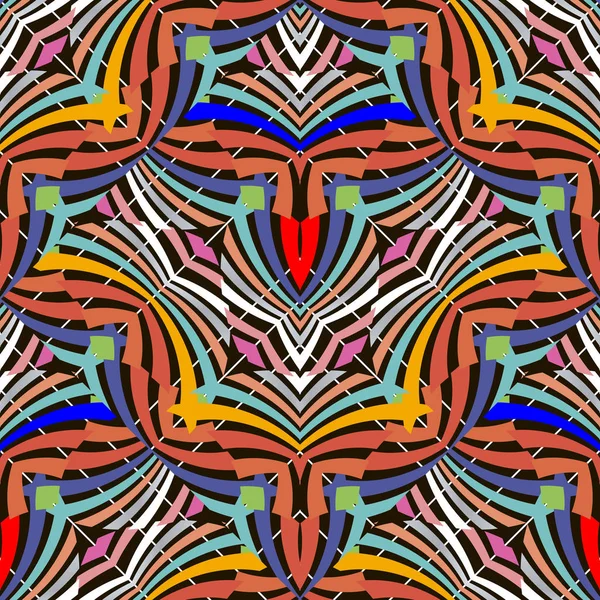 Rayas vector colorido patrón sin costura. Ornamental geométrico b — Archivo Imágenes Vectoriales