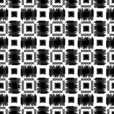 Grunge geometrik vektör dikişsiz desen. Dokulu grungy abstra