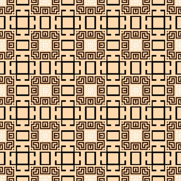 Greek Geometric Vector Seamless Pattern Elegant Tartan Background Repeat Ornamental — Stock Vector
