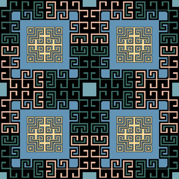 Geometric Vector Modern Model Fără Sudură Abstract Fundal Etnic Tribal — Vector de stoc