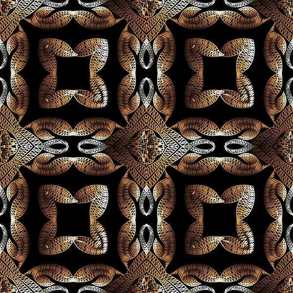 Текстурированный Гобелен Цветочный Бесшовный Узор Декоративный Стиль Вышивки Тартан Фон — стоковый вектор
