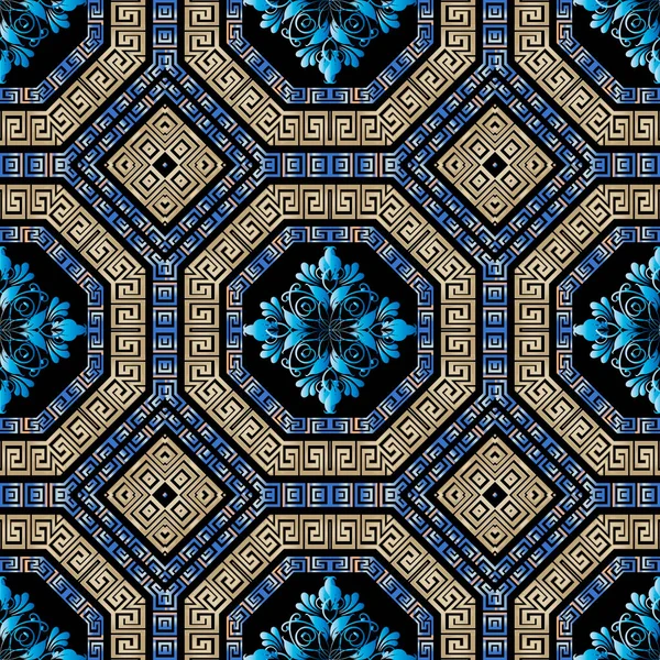 Élégant Motif Vectoriel Grec Géométrique Sans Couture Origine Ethnique Tribale — Image vectorielle