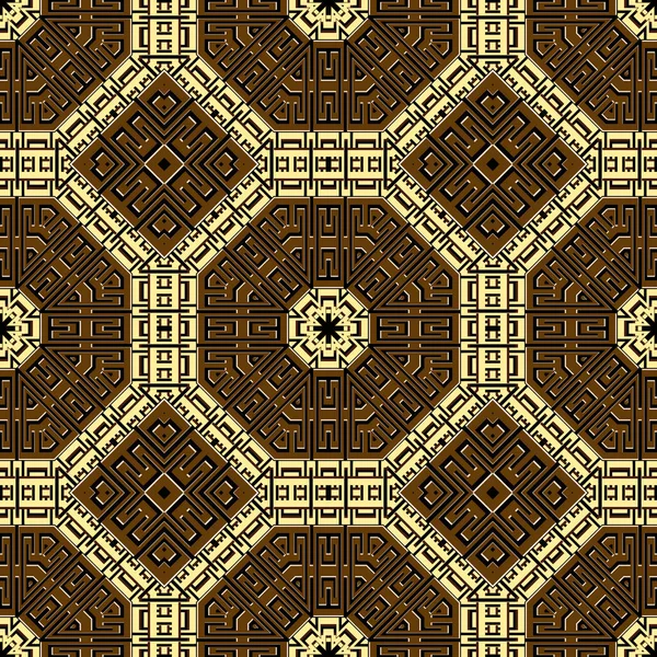 Modelul Geometric Fără Sudură Fundal Vectorial Ornamental Grecesc Repetați Textura — Vector de stoc