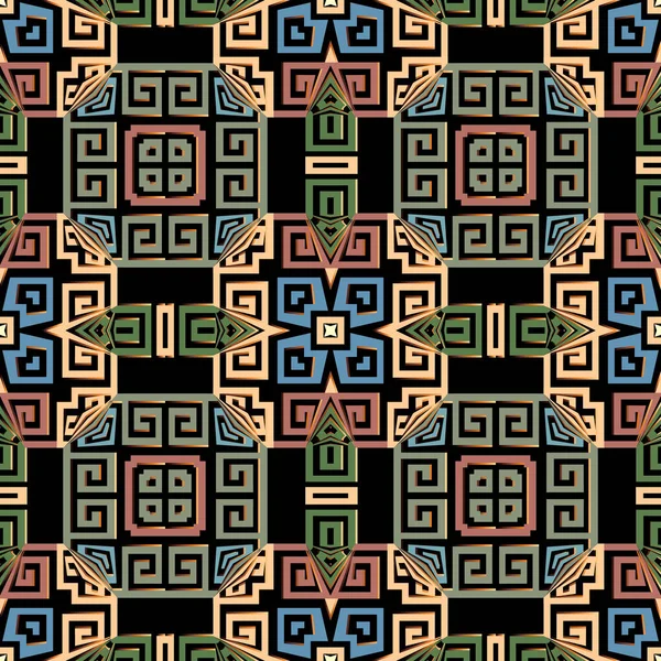 Geometrisches Modernes Vektor Nahtloses Muster Abstrakter Ethnischer Stammesstil Wiederholen Sie — Stockvektor