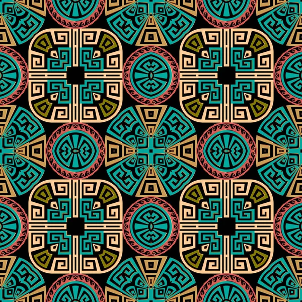 Patrón Geométrico Moderno Vector Sin Costura Fondo Estilo Étnico Tribal — Vector de stock