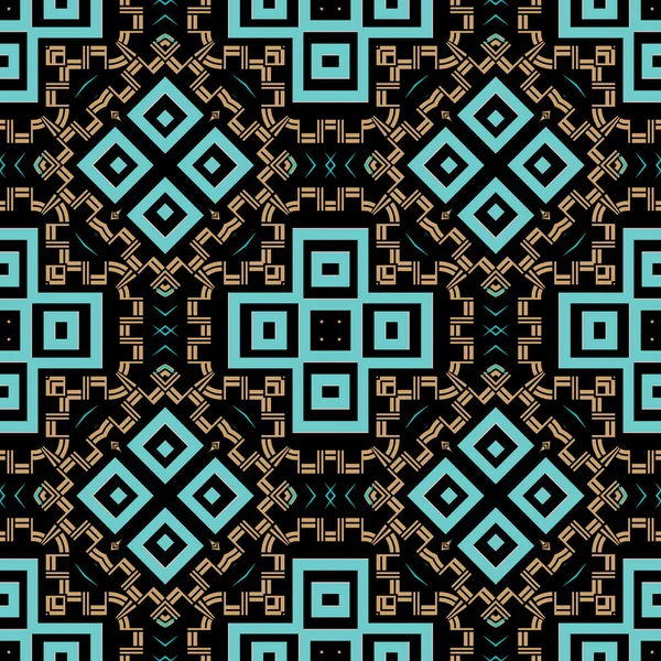Geometrische Abstrakte Vektor Nahtlose Muster Bunte Ornamentale Geometrische Hintergrund Ethnischer — Stockvektor