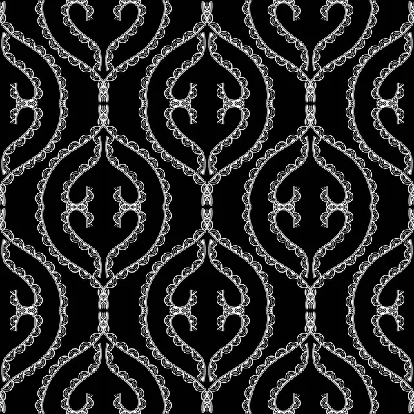 Lacy Arabă Model Etnic Fără Sudură Fundal Ornamental Vectorial Şablon — Vector de stoc