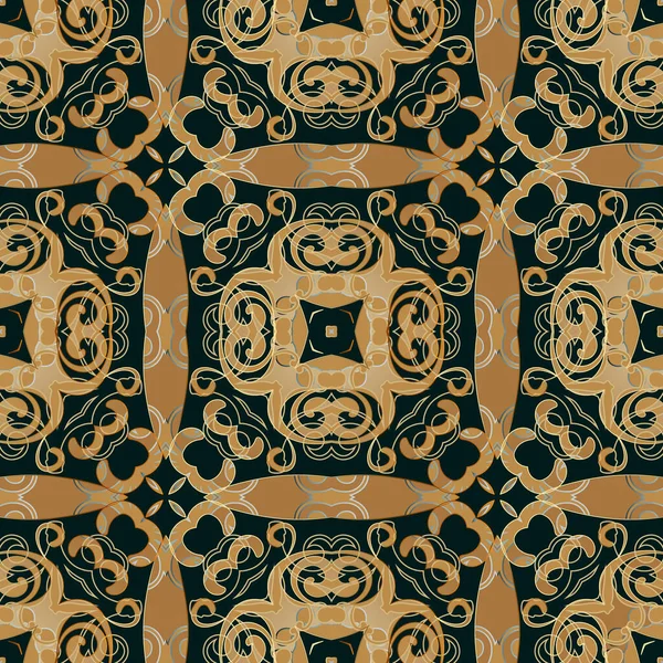 Ethnischer Stil Bunte Paisley Nahtlose Muster Schöne Ornamentale Floralen Hintergrund — Stockvektor