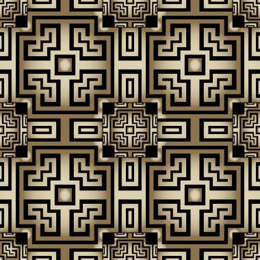 Yunan vektörü kusursuz desen. Kabile soyut geçmişini tekrar et. Yunan anahtarı, etnik stil altın süsleme yapıyor. Geometrik dekoratif modern tasarım. Lüks yüzey geometrik zemin. Duvar Kağıdı.