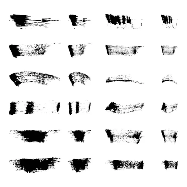 Maskaranın dokusu. Tasarım, arkaplan, illüstrasyon ve dekorasyonda kullanılmak üzere kozmetik etkiye sahip siyah fırça darbeleri ve lekeleri.