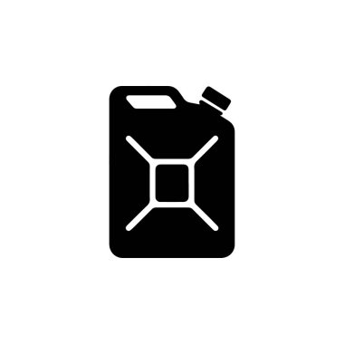 Jerry benzin bidonunu beyaz arka planda izole edebilir.