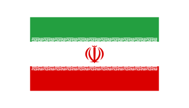 İran ulusal bayrağı şeffaf arkaplan üzerinde doğru renk ve oranla