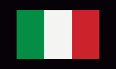 İtalya 'nın ulusal bayrağı şeffaf arkaplan üzerinde doğru renk ve oranla