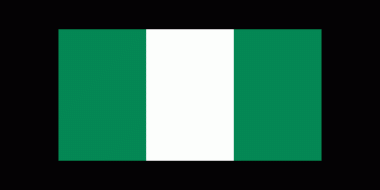 Nijerya Federal Cumhuriyeti 'nin ulusal bayrağı. Nijerya bayrağı doğru renk ve orantıyla