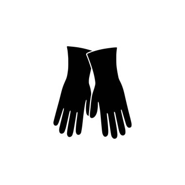 Bahçe eldivenleri siluet resim