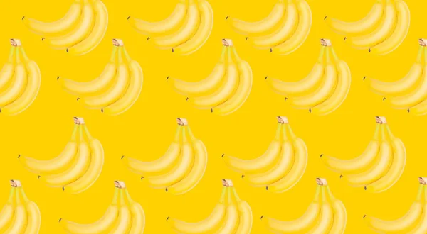 蓝色背景上的香蕉 — 图库照片