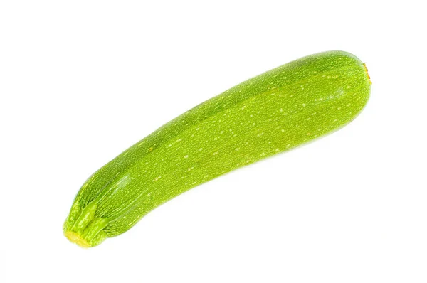 Свіжий овоч. Зелені кабачки на білому тлі . — стокове фото