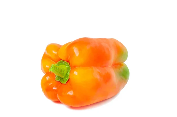 Sayuran segar. Paprika kuning pada latar belakang putih . — Stok Foto