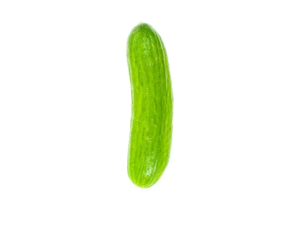 Verse komkommer geïsoleerd op witte achtergrond — Stockfoto