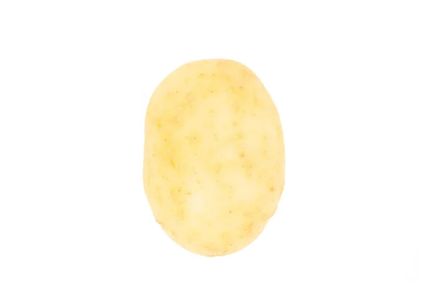 Сира картопля на білому тлі — стокове фото