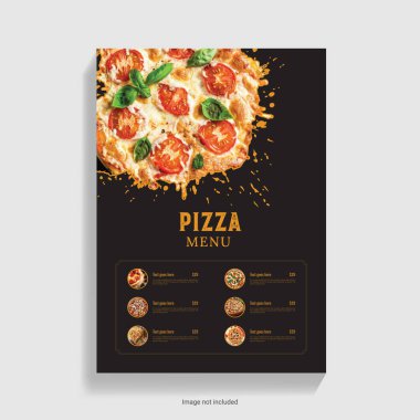 Lezzetli Pizza Menüsü Tasarımı Yemek Fotoğrafçılığı Çekici