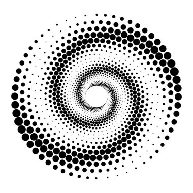 Yarı tonlu noktalar daire