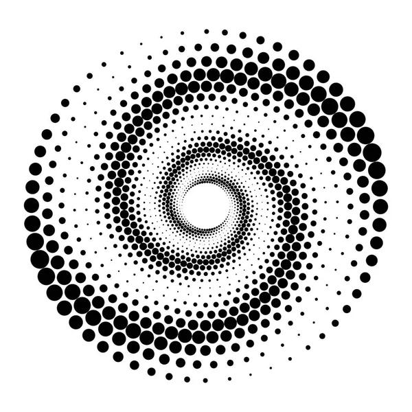 Cercle de points demi-tons — Image vectorielle