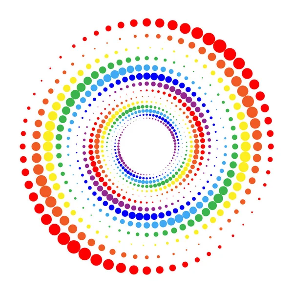 Yarı tonlu noktalar daire