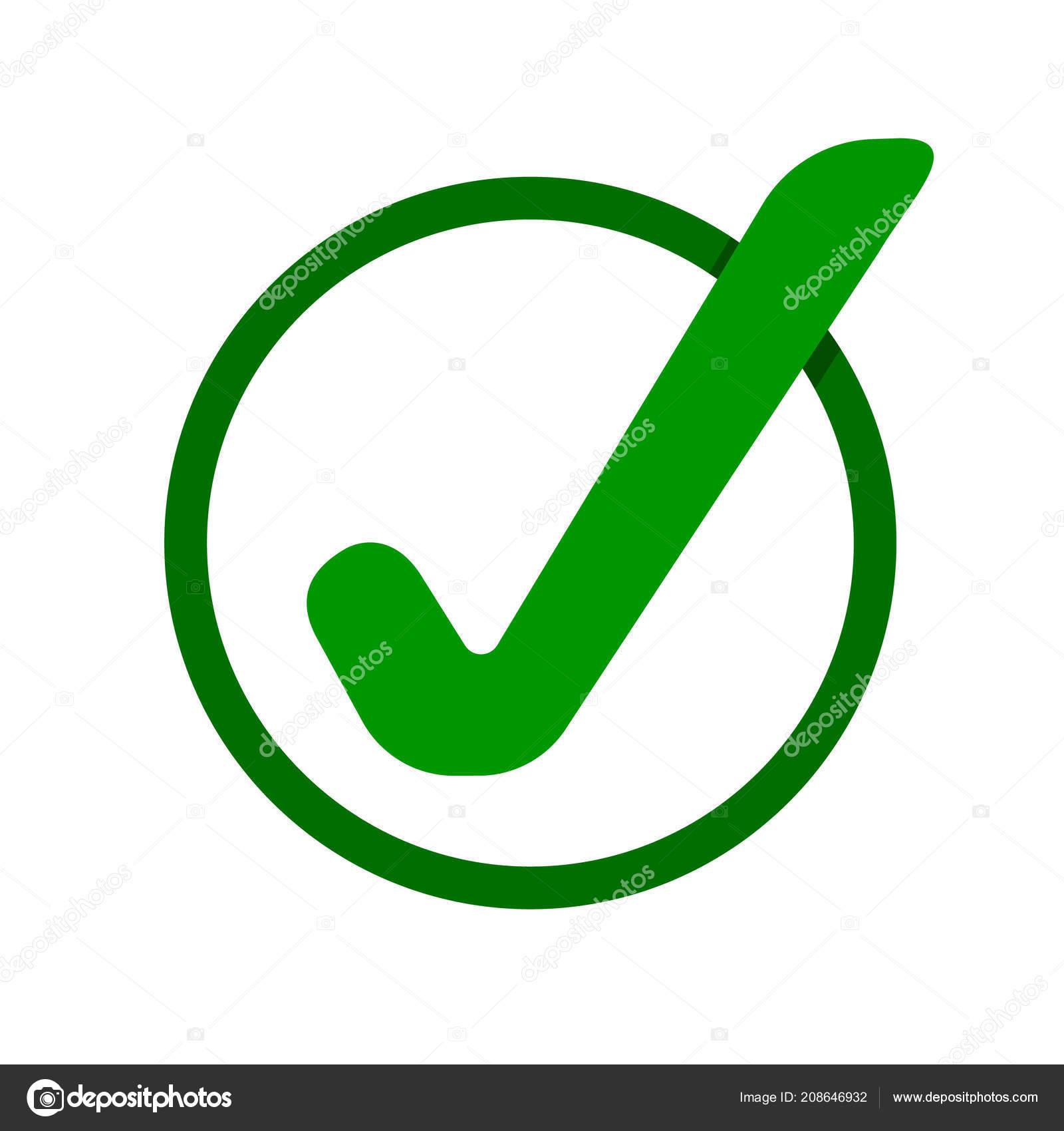 Green check mark icon. Tick symbol vector — Stock Vector ... Green check mark icon. Tick symbol vector — Stock Vector ... on ✔
id=12908