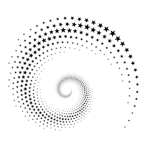Arrière-plan abstrait original demi-ton toile de fond de points en forme d'étoile — Image vectorielle