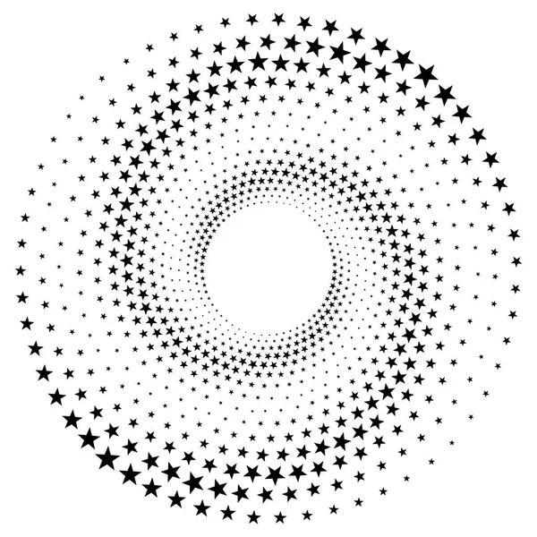 Arrière-plan abstrait original demi-ton toile de fond de points en forme d'étoile — Image vectorielle