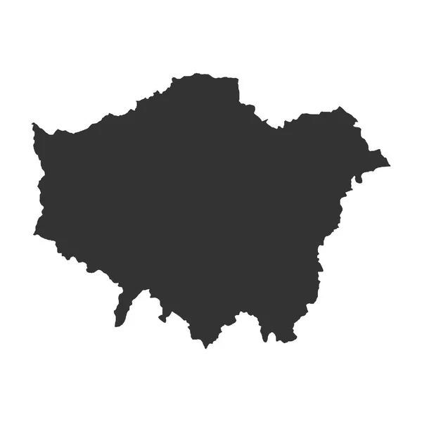 Carte précise de Londres en haute résolution — Image vectorielle