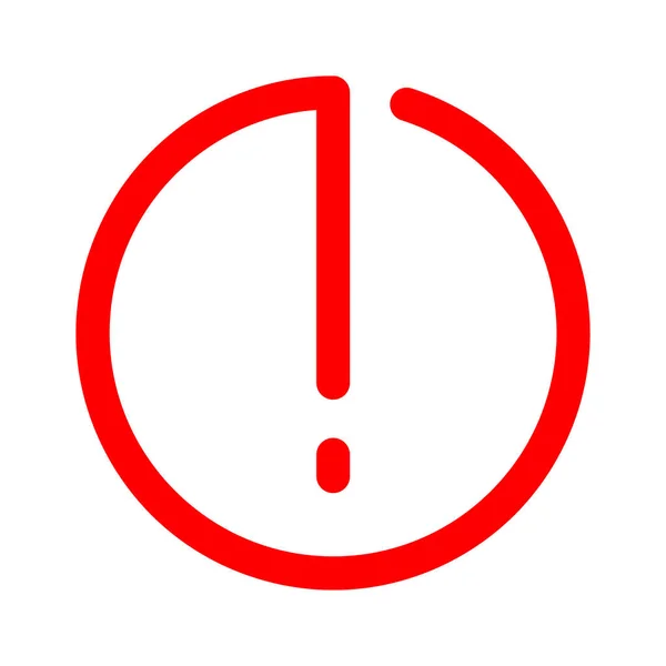 Signe Alarme Danger Attention Illustration Vectorielle Point Exclamation — Image vectorielle