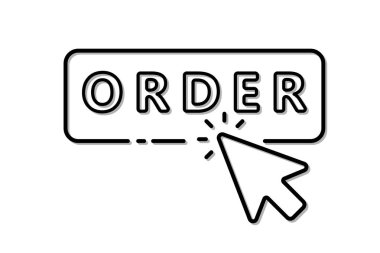 Simge fare satın al düğmesini tıklayın. Vektör