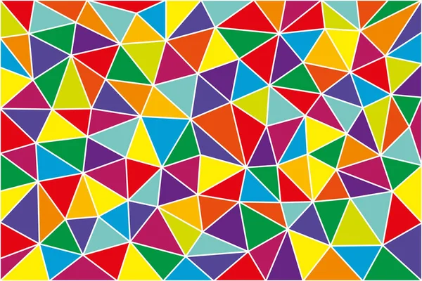 Fondo brillante colorido de triángulos para su diseño — Vector de stock