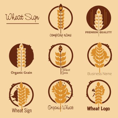 vektör buğday işareti veya logosu