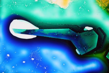 Renkli sıvılar birlikte sıvı renkli soyut resim oluşturma karışık