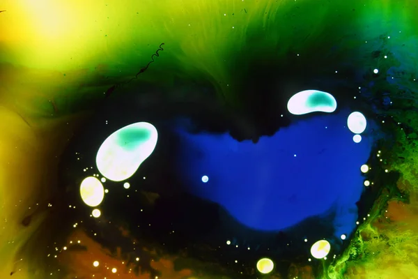 Renkli Sıvılar Birlikte Sıvı Renkli Soyut Resim Oluşturma Karışık — Stok fotoğraf