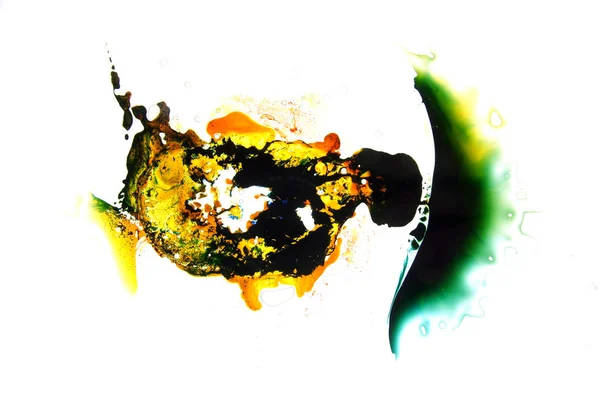 Farbige Flüssigkeiten Vermischt Flüssigkeit Farbenfroher Abstrakter Malerei — Stockfoto