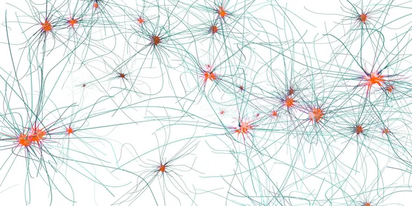 Illustration Der Übertragenden Synapse Neuron Oder Nervenzelle — Stockfoto