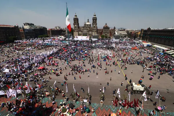 Marzo 2024 Città Del Messico Messico Sostenitori Della Candidata Alla — Foto Stock