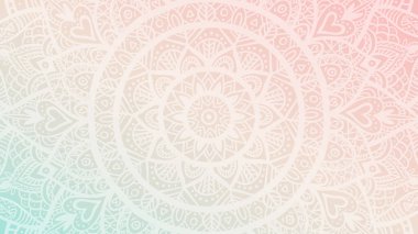yatay vektör mandala resimleme arkaplanı