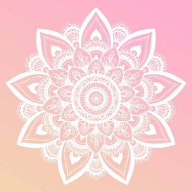 kırmızı vektör mandala resimleme arkaplanı