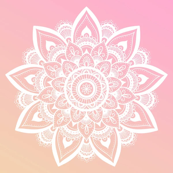 Roșu Vector Mandala Fundal Ilustrare — Vector de stoc