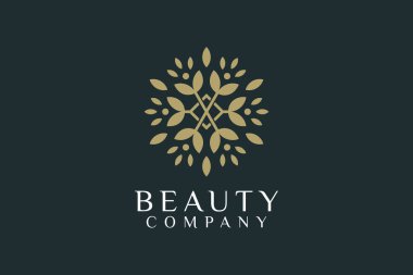 Doğa ile güzellik logosu tasarımı modern stil Bölüm 1