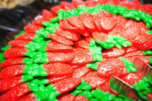 Kleurrijke Jelly Candy Ambachtelijke Snoepjes Binnen Candy Shop Jelly Snoepjes — Stockfoto