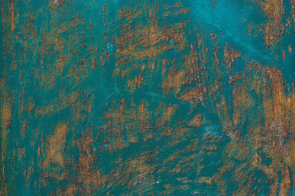 Металлическая Фактура Старая Голубая Металлическая Поверхность Ржавый Металлический Фон Следами — стоковое фото