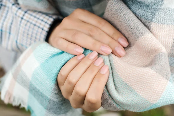 Las Uñas Necesitan Corrección Cuidado Con Las Uñas Tiempo Para — Foto de Stock