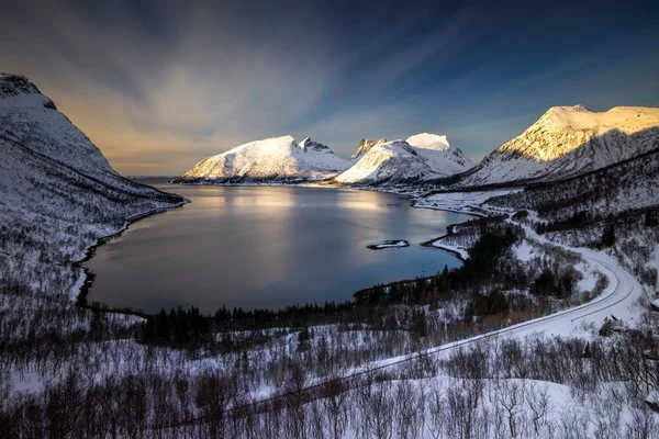 Bergsbotn sunset — Stock Photo, Image