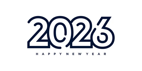 Modern ve yaratıcı konsept tarzına sahip 2026 tasarım öğesi